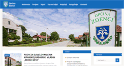 Desktop Screenshot of opcina-zdenci.hr